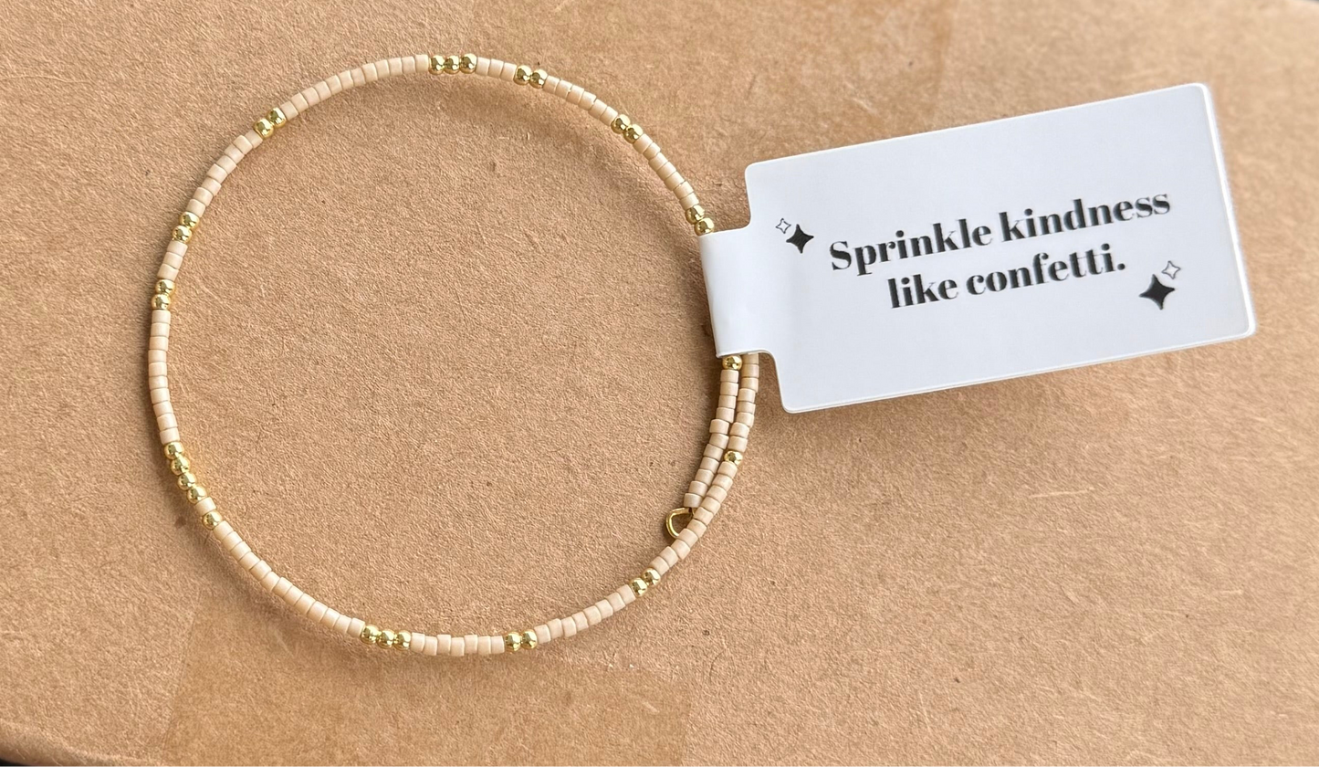 Confetti Beaded Bangle