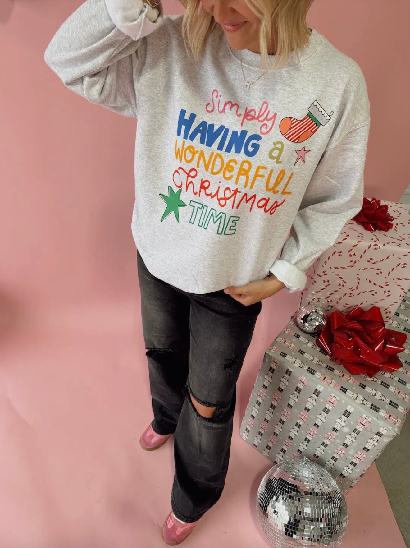 Simply Having A Wonderful Christmas Time Sweatshirt